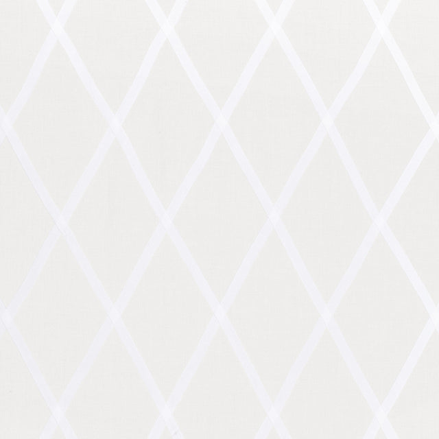 Anna French Tarascon Trellis Applique White On White Fabric