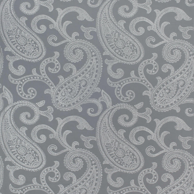 Anna French Bradford Paisley Grey Fabric