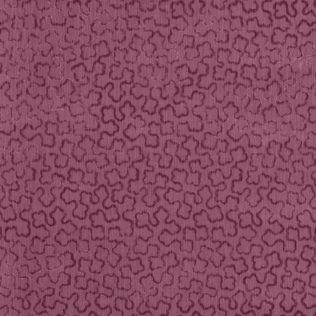 Anna French TREFOLIA VELVET Mulberry Fabric