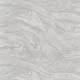 Thibaut WAVES Ivory and Grey Wallpaper