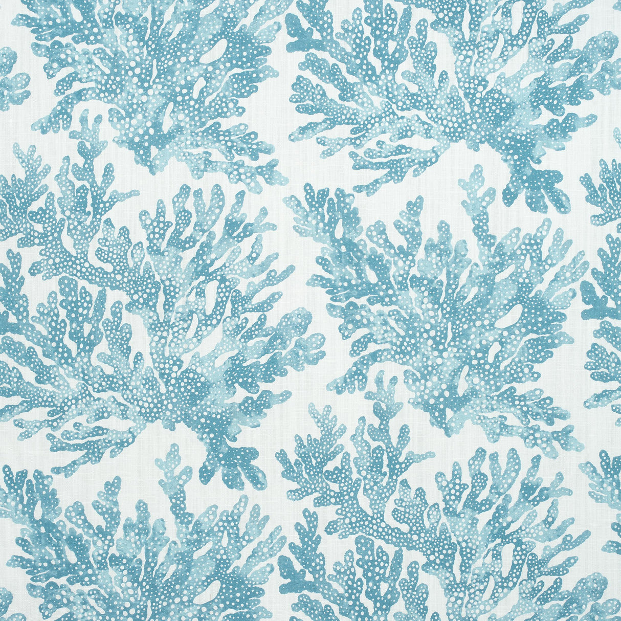 Thibaut Marine Coral Spa Blue Fabric