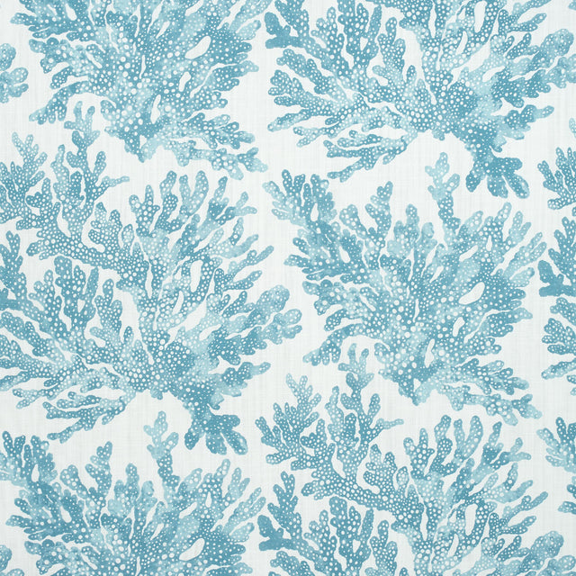 Thibaut Marine Coral Spa Blue Fabric