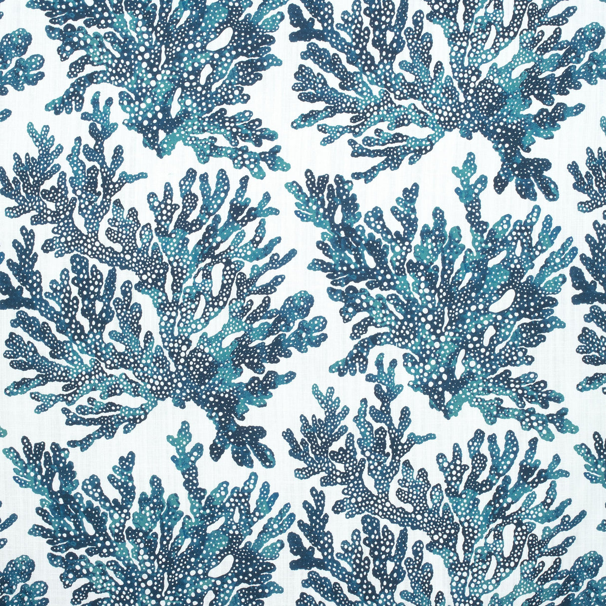 Thibaut Marine Coral Navy Fabric