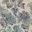 Thibaut Floral Gala Slate Blue And Flax Fabric