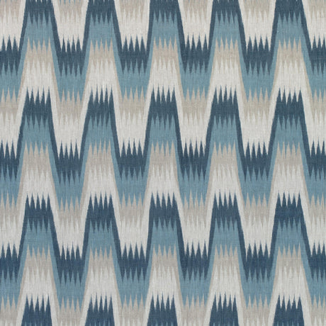 Thibaut Stockholm Chevron Slate Blue Fabric