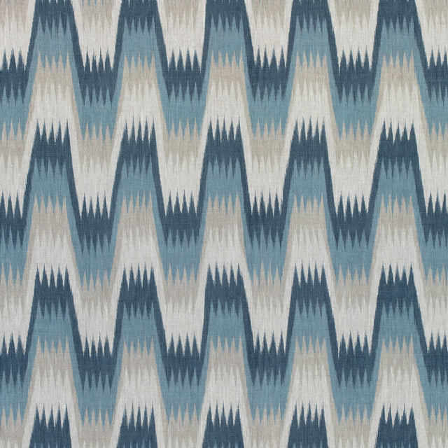 Thibaut Stockholm Chevron Slate Blue Fabric