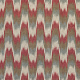 Thibaut Stockholm Chevron Red And Grey Fabric