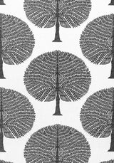 Thibaut MULBERRY TREE Black and White Fabric