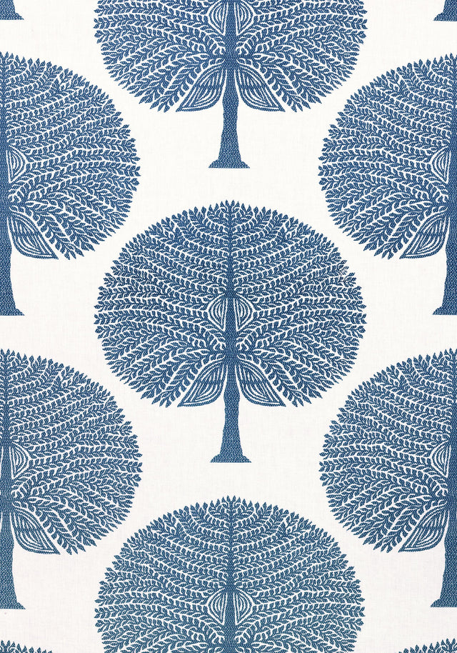 Thibaut MULBERRY TREE Navy Fabric