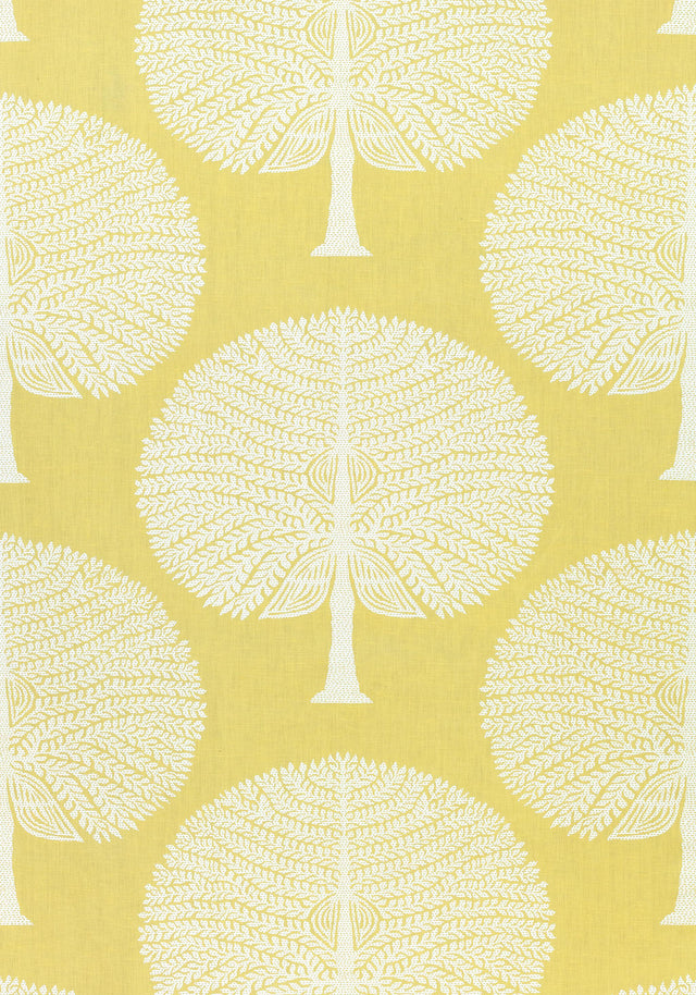 Thibaut MULBERRY TREE Yellow Fabric