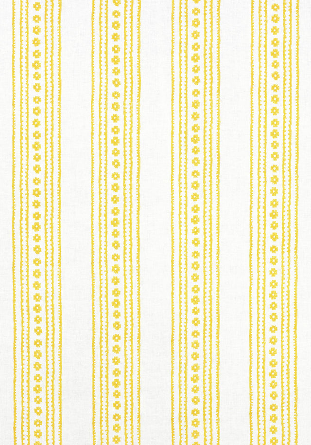 Thibaut NEW HAVEN STRIPE Yellow Fabric