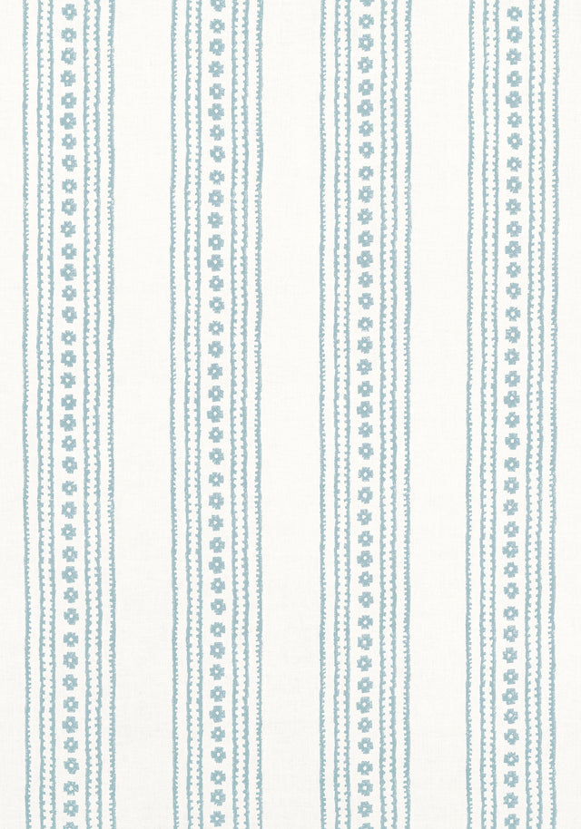 Thibaut NEW HAVEN STRIPE Spa Blue Fabric