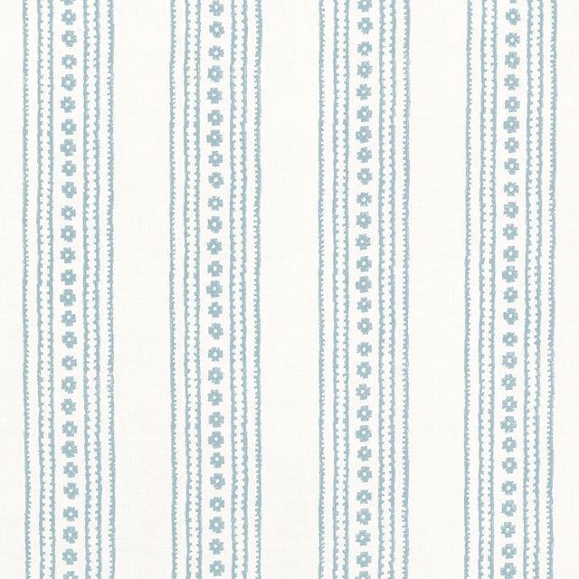 Thibaut New Haven Stripe Spa Blue Fabric