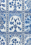 Thibaut INDIAN PANEL Blue Fabric