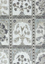 Thibaut INDIAN PANEL Black and White Fabric