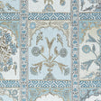 Thibaut Indian Panel Spa Blue Fabric