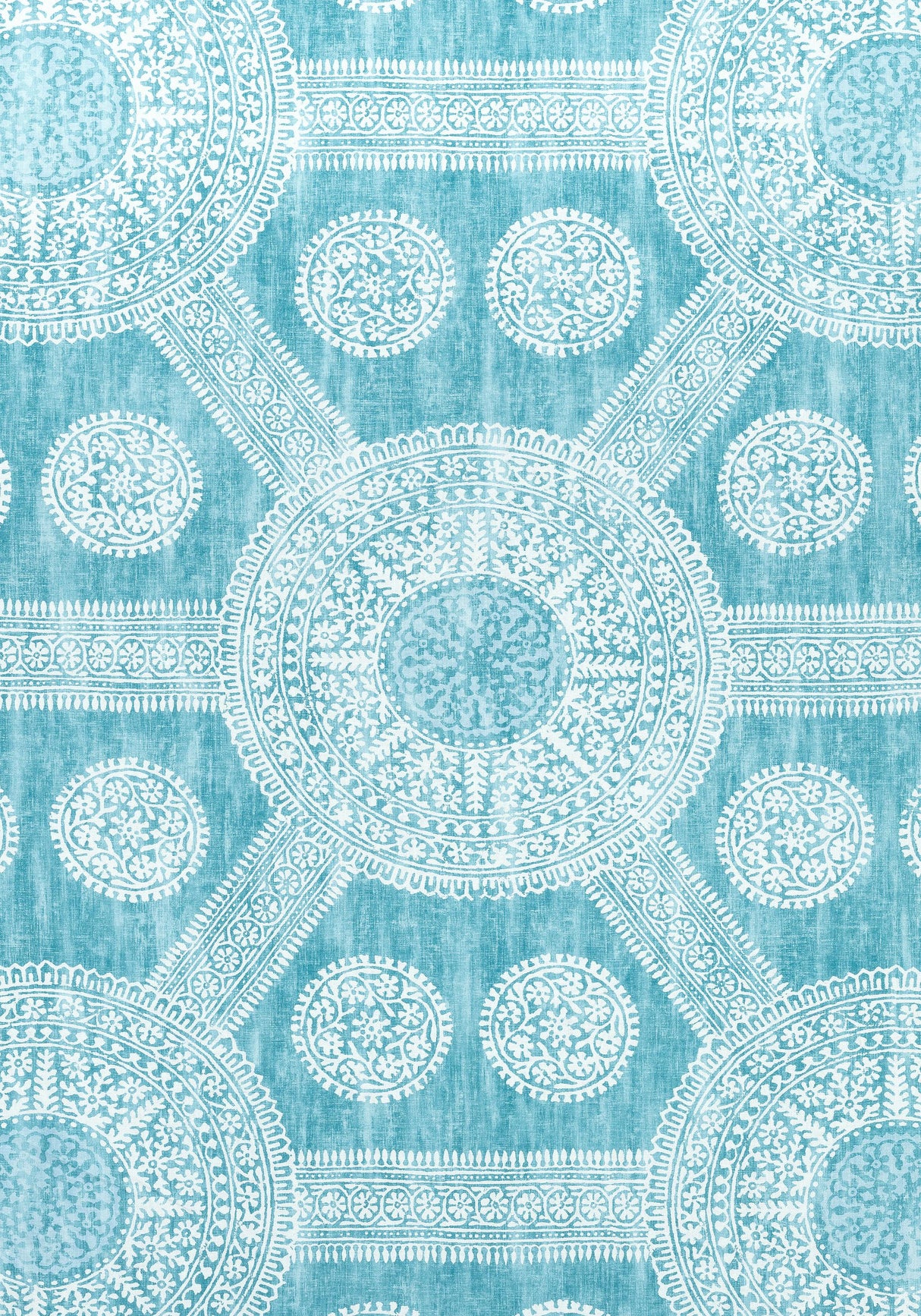 Thibaut STONINGTON Turquoise Fabric