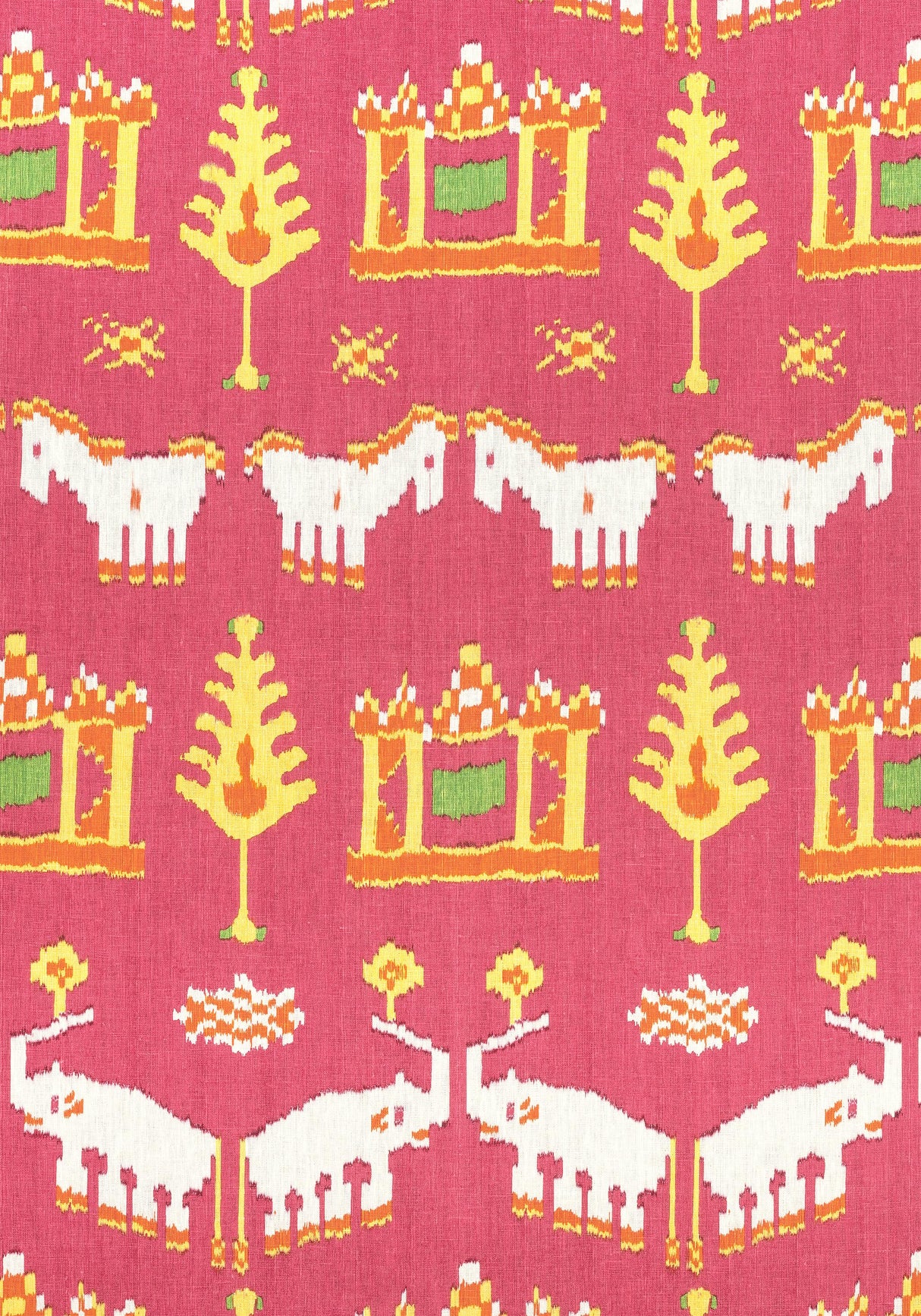 Thibaut KINGDOM PARADE Pink Fabric