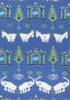 Thibaut KINGDOM PARADE Blue and Green Fabric