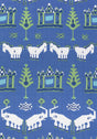 Thibaut KINGDOM PARADE Blue and Green Fabric