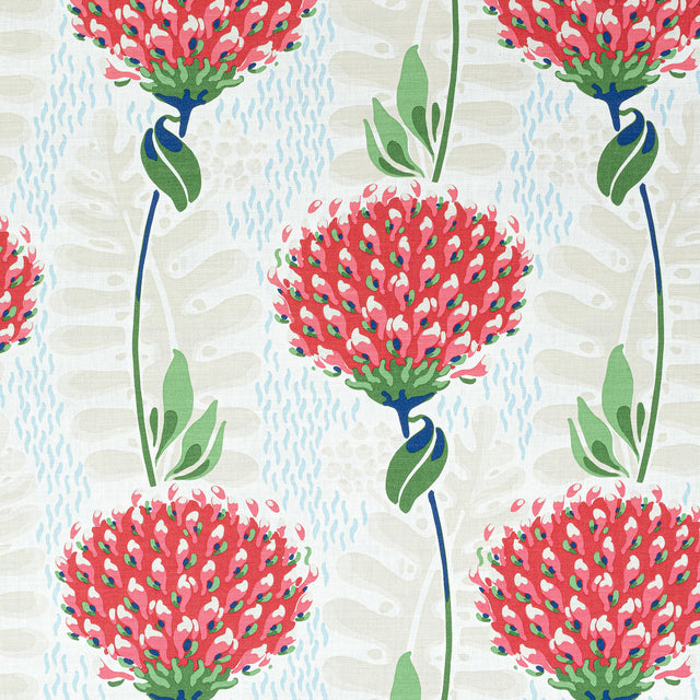 Thibaut Tiverton Red Fabric