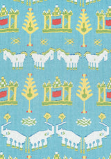 Thibaut KINGDOM PARADE Turquoise Fabric