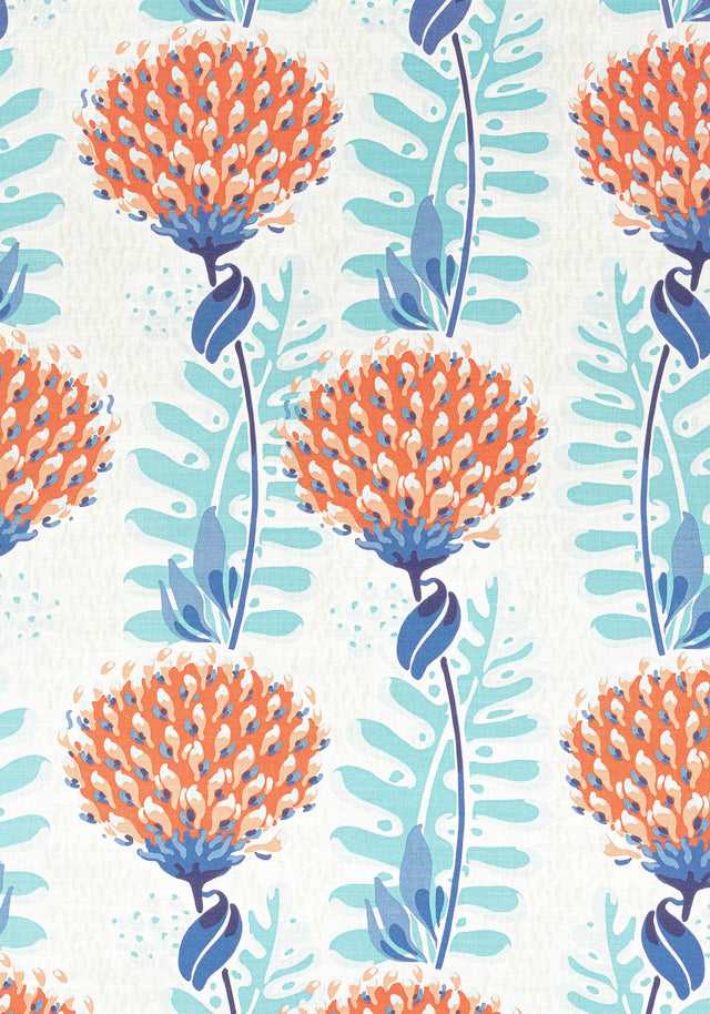 Thibaut TIVERTON Coral Fabric