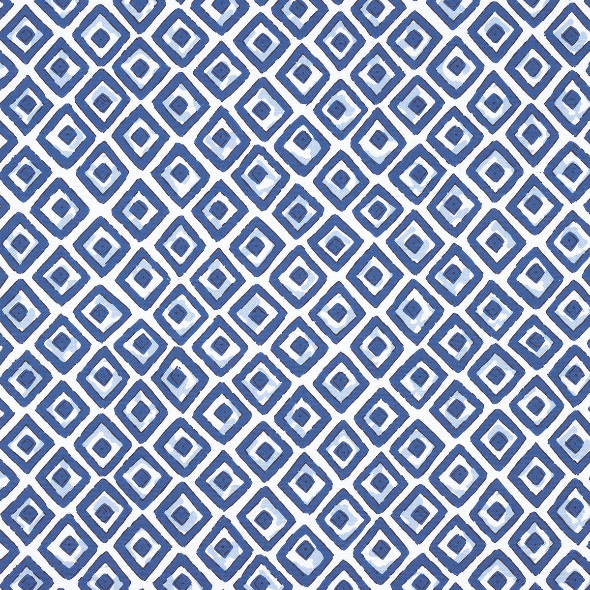 Thibaut Indian Diamond Blue Fabric