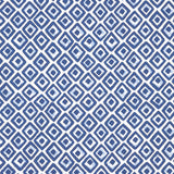 Thibaut Indian Diamond Blue Fabric
