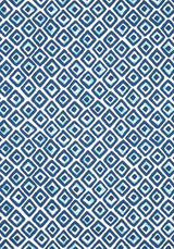 Thibaut INDIAN DIAMOND Blue and Turquoise Fabric