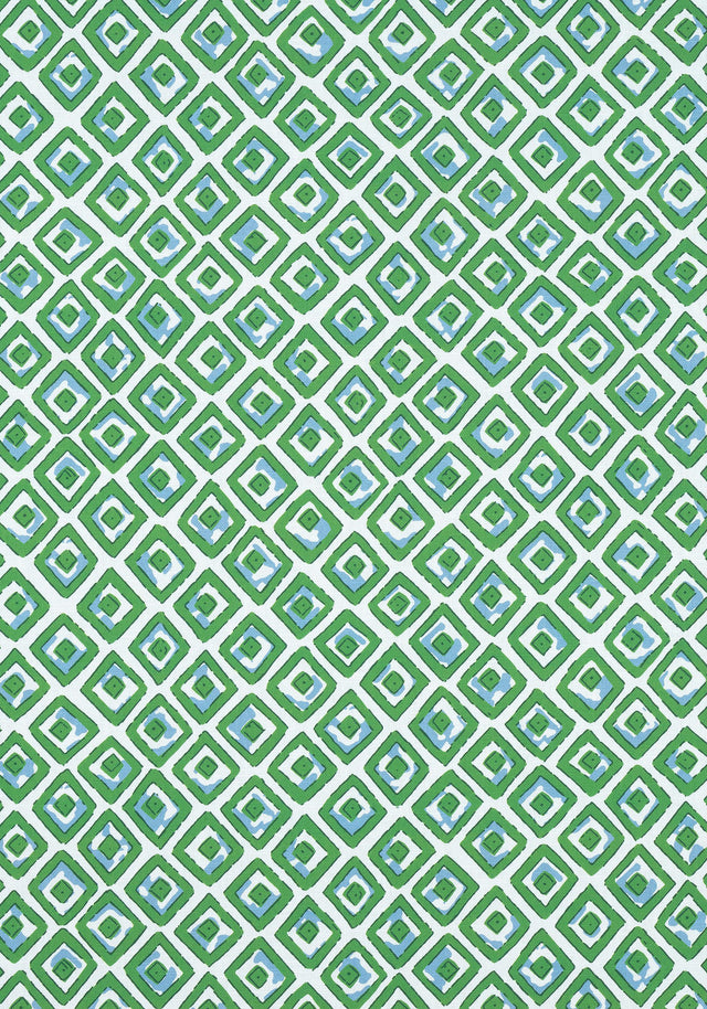 Thibaut INDIAN DIAMOND Green Fabric