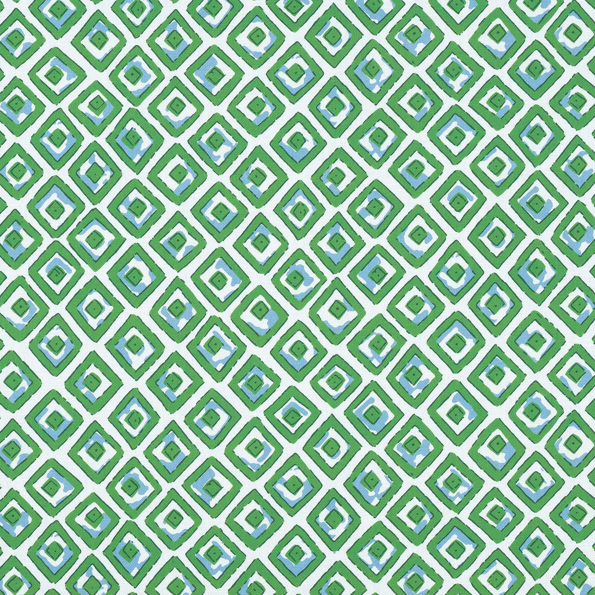 Thibaut Indian Diamond Green Fabric