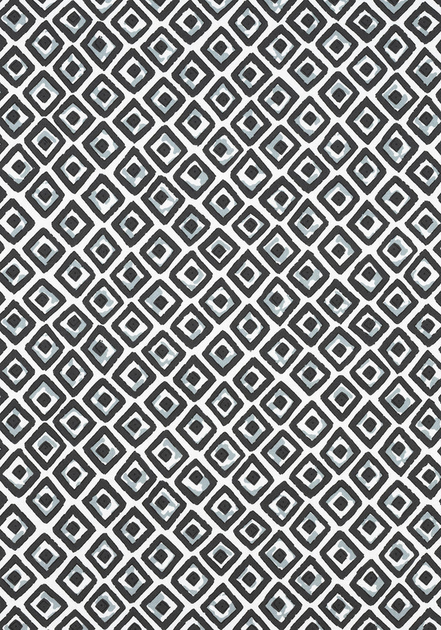 Thibaut INDIAN DIAMOND Black Fabric