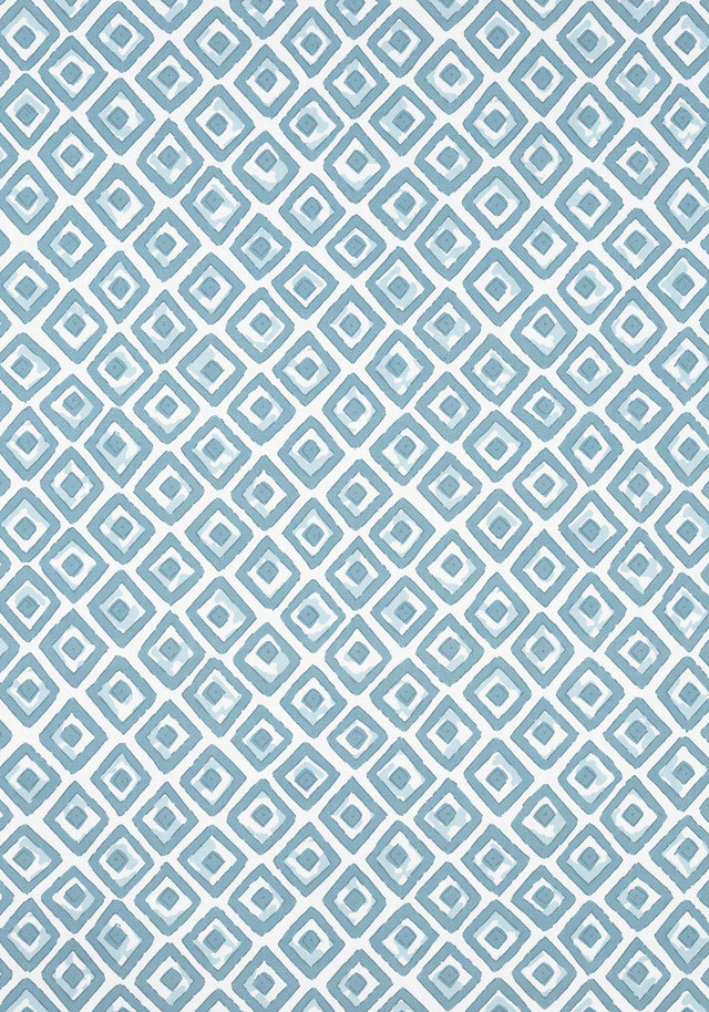 Thibaut INDIAN DIAMOND Spa Blue Fabric