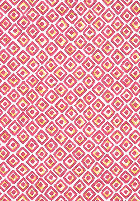 Thibaut INDIAN DIAMOND Pink Fabric