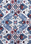 Thibaut PERSIAN CARPET Blue and White Fabric
