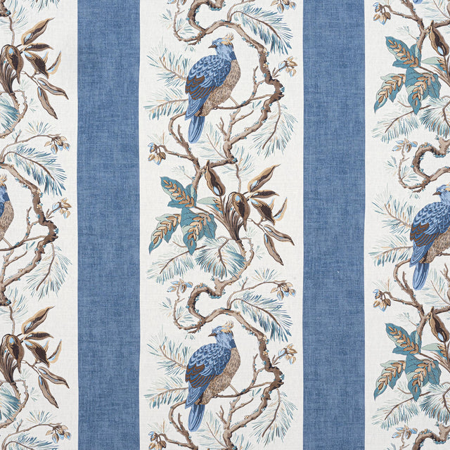 Thibaut Williamson Blue Fabric