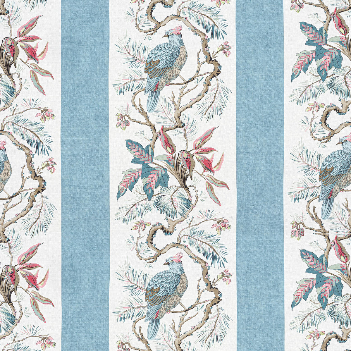 Thibaut Williamson Spa Blue Fabric