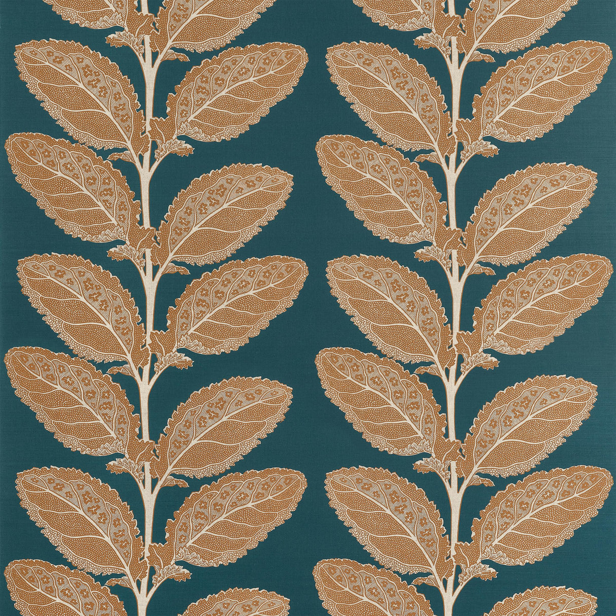 Thibaut Lacinato Ochre And Mineral Fabric