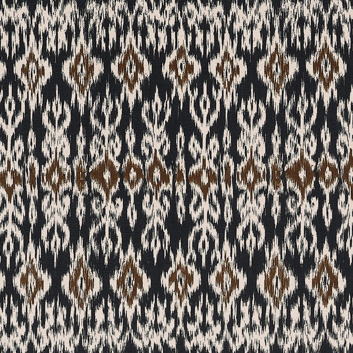 Thibaut ATLAS IKAT Basalt Black Fabric