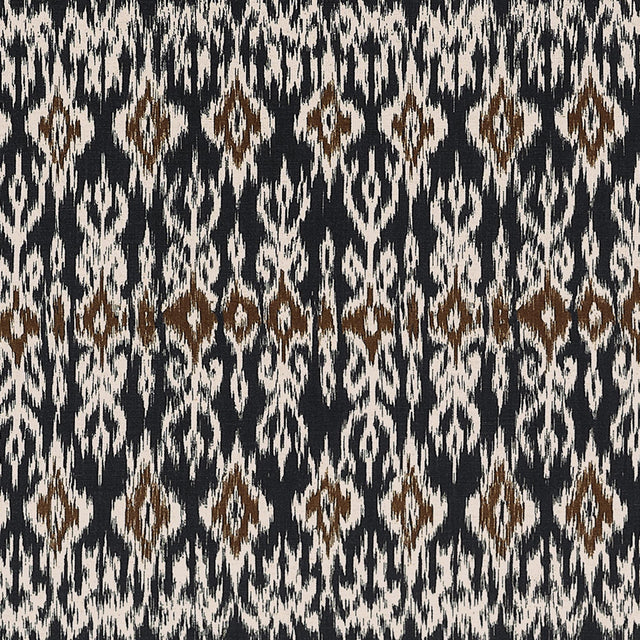 Thibaut ATLAS IKAT Basalt Black Fabric