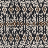 Thibaut Atlas Ikat Basalt Black Fabric