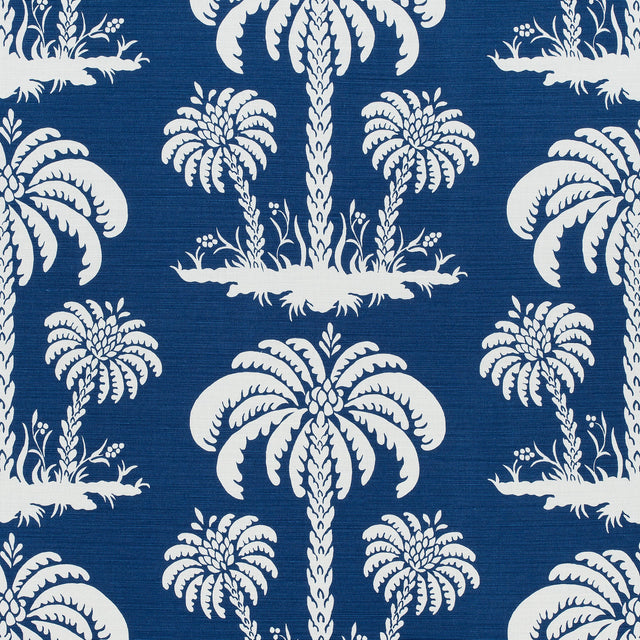 Thibaut Palm Island Navy Fabric