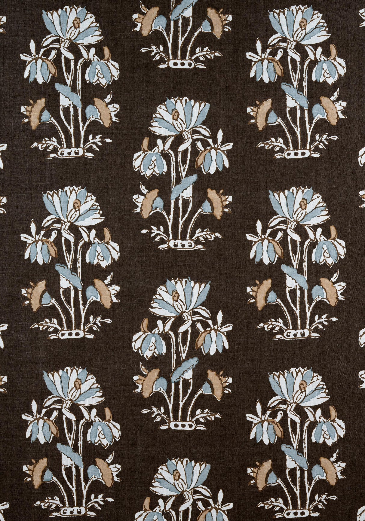 Thibaut LILY FLOWER Black Fabric