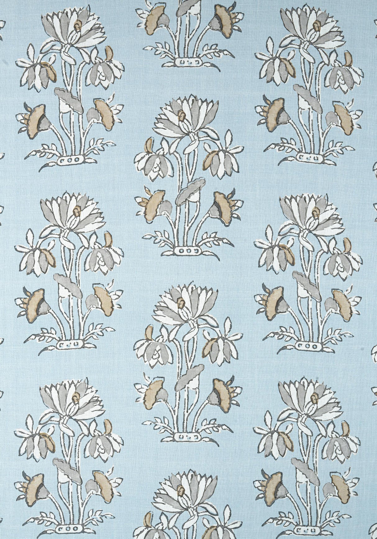 Thibaut LILY FLOWER Spa Blue Fabric