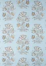 Thibaut LILY FLOWER Spa Blue Fabric
