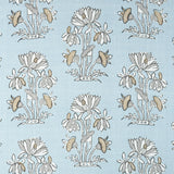 Thibaut Lily Flower Spa Blue Fabric