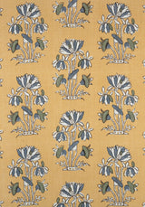 Thibaut LILY FLOWER Harvest Gold Fabric