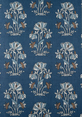 Thibaut LILY FLOWER Navy Fabric