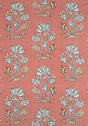 Thibaut LILY FLOWER Coral Fabric